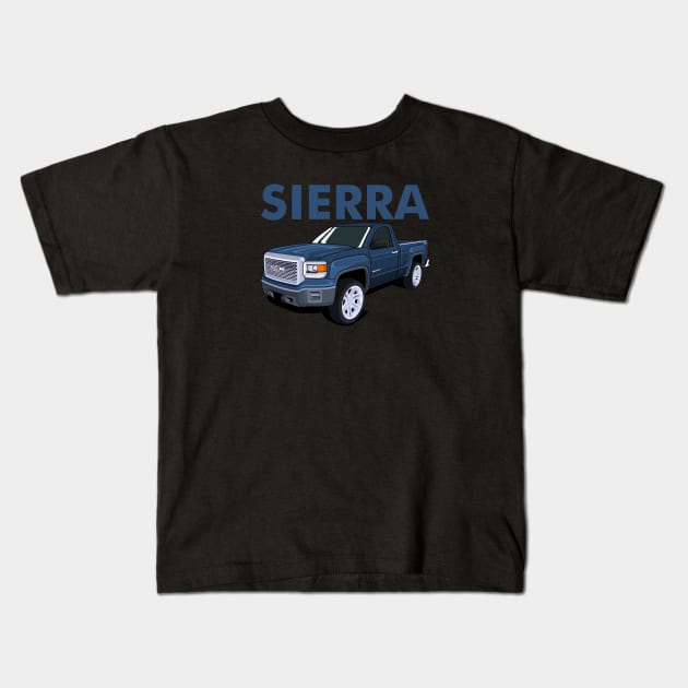 Sierra American Truck Monster Kids T-Shirt by Turbo29